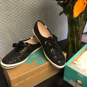 Keds for Kate Spade Black Glitter